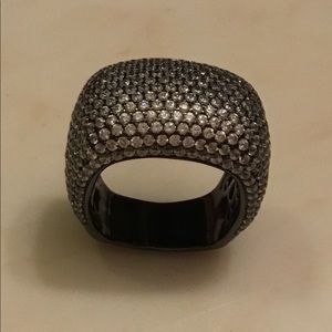 Micropave Cubic Zirconia Cocktail Ring